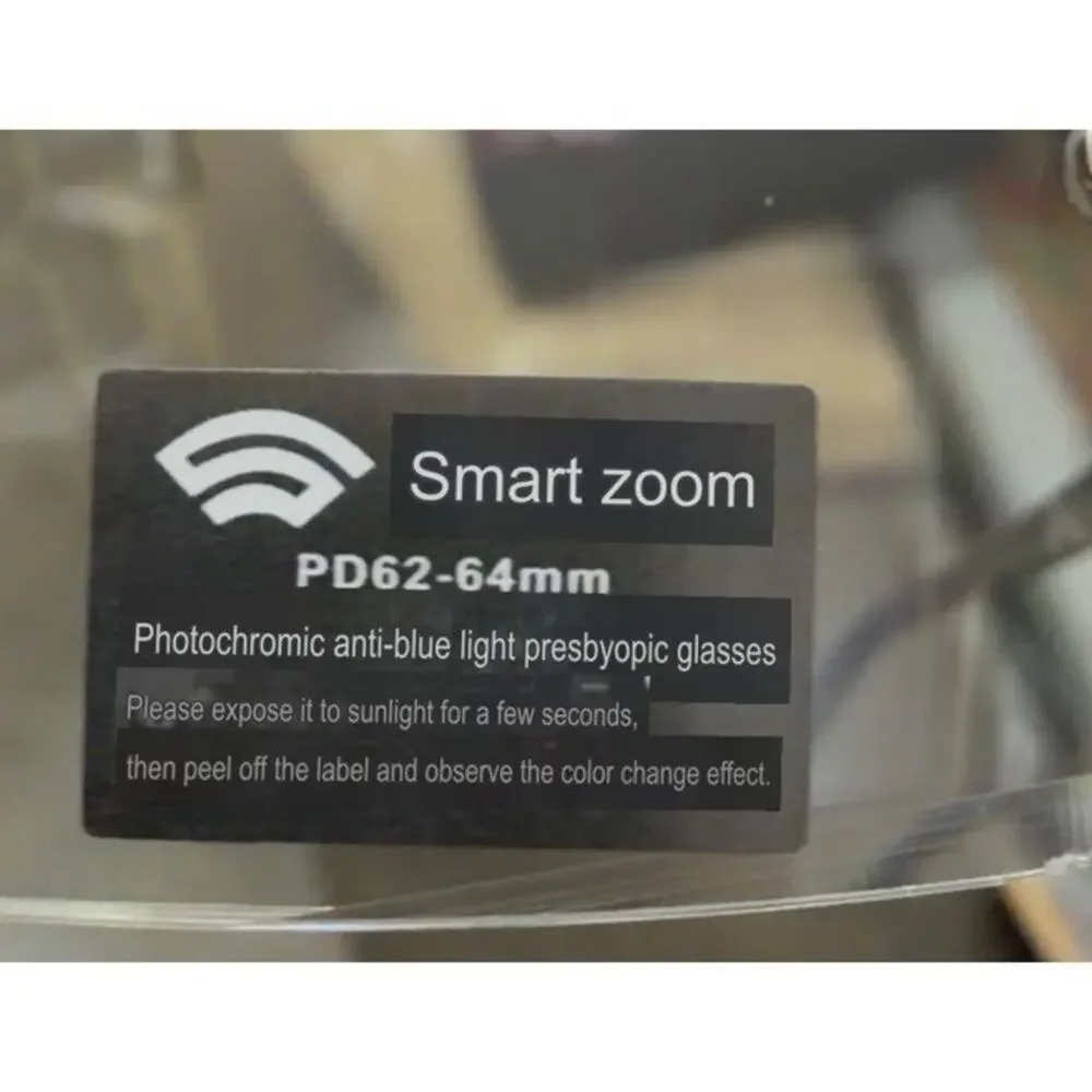 Blue Light Blocking Glasses,Computer Reading Glasses,Rimless Frame Smart Zoom